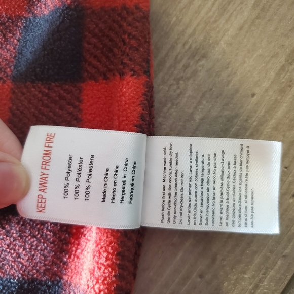 Daysu Micro Fleece Baby Sleep Sack with Long Sleeves Size Medium Buffalo Plaid - Picture 9 of 16